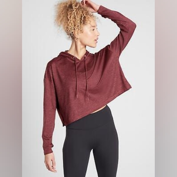 Athleta Tops - ATHLETA UPTEMPO SHORT HOODIE SIZE SMALL